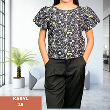 Load image into Gallery viewer, KARYL  BLOUSE 0018 - EYELET BLACK