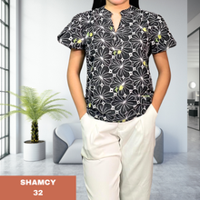 Load image into Gallery viewer, SHAMCY BLOUSE 0032-EYELET BLACK