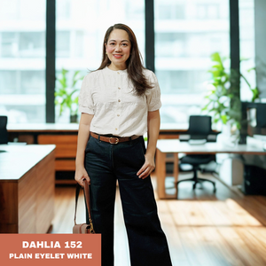DAHLIA BLOUSE 0152 - EYELET WHITE