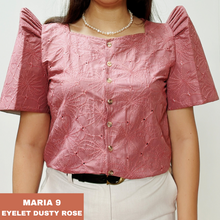 Load image into Gallery viewer, MARIA BLOUSE 0009-EYELET DUSTY ROSE