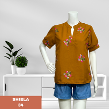 Load image into Gallery viewer, SHIELA BLOUSE 0034-EMBROID RUST