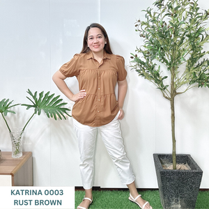 KATRINA BLOUSE 0003 - RUST