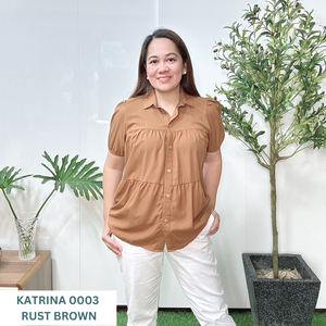 KATRINA BLOUSE 0003 - RUST