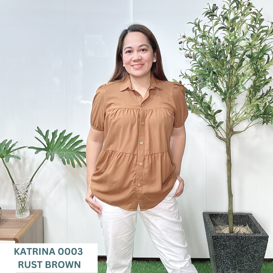 KATRINA BLOUSE 0003 - RUST