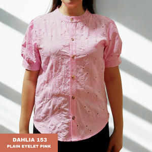 DAHLIA BLOUSE 0153 - EYELET PINK