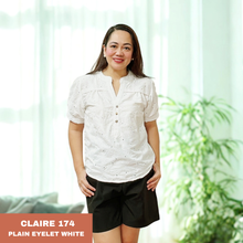 Load image into Gallery viewer, CLAIRE BLOUSE 0174  - EYELET WHITE