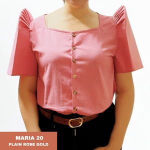 MARIA BLOUSE 0020- PLAIN ROSE GOLD