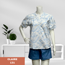 Load image into Gallery viewer, CLAIRE BLOUSE 0131-EMBROID WHITE