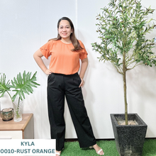 Load image into Gallery viewer, KYLA  BLOUSE 0010-PLAIN RUST ORANGE