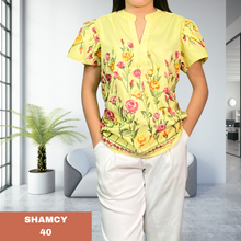 Load image into Gallery viewer, SHAMCY BLOUSE 0040- EMBROID YELLOW