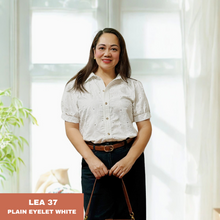 Load image into Gallery viewer, LEA BLOUSE 0037-EYELET WHITE