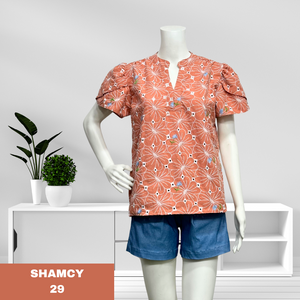 SHAMCY BLOUSE 0029-EYELET OLD ROSE