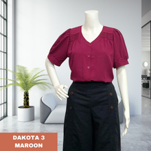 Load image into Gallery viewer, DAKOTA BLOUSE 0003 - PLAIN MAROON