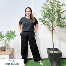 Load image into Gallery viewer, KYLA  BLOUSE 0011-PLAIN BLACK