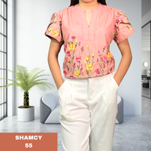 Load image into Gallery viewer, SHAMCY BLOUSE 0055- EMBROID OLD ROSE