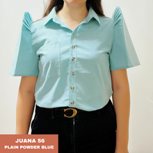 Load image into Gallery viewer, JUANA BLOUSE 0056 - PLAIN POWDER BLUE