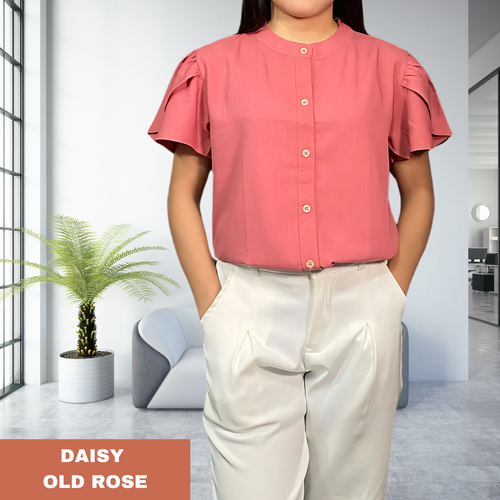 DAISY BLOUSE 0004-PLAIN OLD ROSE