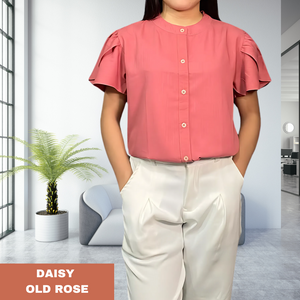 DAISY BLOUSE 0004-PLAIN OLD ROSE