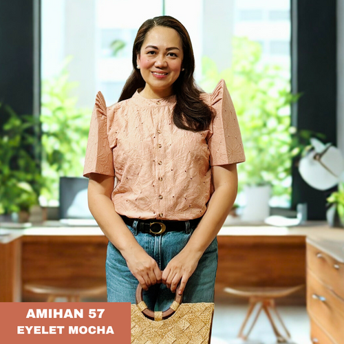 AMIHAN BLOUSE 0057 - EYELET MOCHA