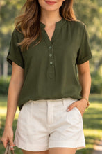 Load image into Gallery viewer, FRANCINE BLOUSE 0013 - PLAIN ARMY GREEN