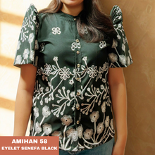 Load image into Gallery viewer, AMIHAN BLOUSE 0058 - EYELET SENEFA BLACK