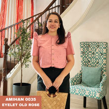 Load image into Gallery viewer, AMIHAN BLOUSE 0035 - EYELET OLD ROSE