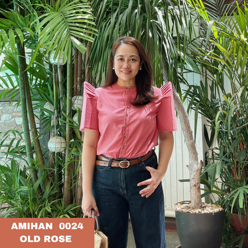 AMIHAN BLOUSE 0024- PLAIN OLD ROSE