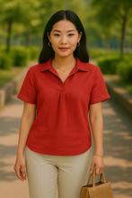 Load image into Gallery viewer, ALICE BLOUSE 0027 - PLAIN MAROON RED