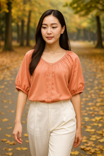 Load image into Gallery viewer, REINA BLOUSE 0004 - PLAIN PEACH