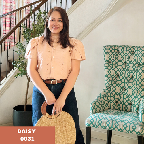 DAISY BLOUSE 0031 - EYELET MOCHA