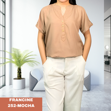 Load image into Gallery viewer, FRANCINE BLOUSE 0252 - PLAIN MOCHA
