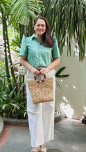 Load image into Gallery viewer, JUANA BLOUSE 0044 - PLAIN TEAL GREEN