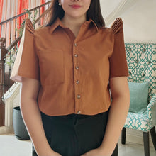 Load image into Gallery viewer, JUANA BLOUSE 0022 - PLAIN RUST