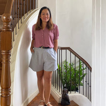 Load image into Gallery viewer, CLAIRE BLOUSE 0059- PLAIN PURPLE