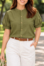 Load image into Gallery viewer, DAHLIA BLOUSE 0161 - PLAIN ARMY GREEN