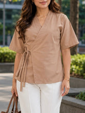 Load image into Gallery viewer, ANDREA  BLOUSE 0001 - PLAIN MOCHA