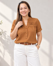 Load image into Gallery viewer, LAURA BLOUSE 0004  - PLAIN RUST