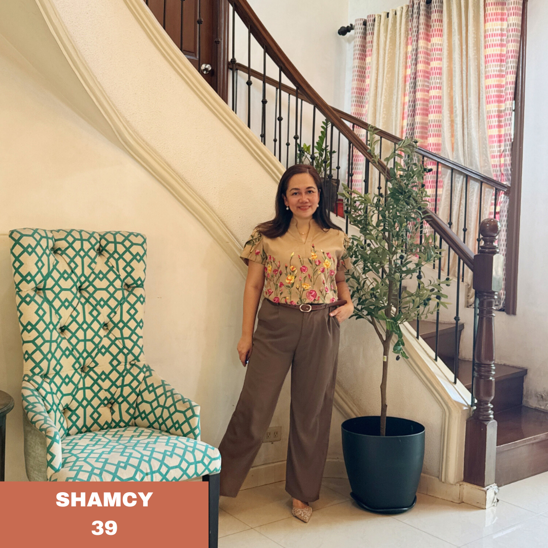 Shamcy SHAMCY BLOUSE 0039- EMBROID BROWN – CHENICA Fashion
