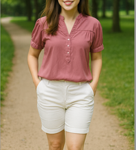 Load image into Gallery viewer, CLAIRE BLOUSE 0003 - PLAIN OLD ROSE