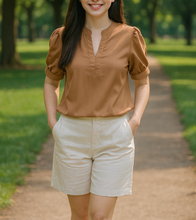 Load image into Gallery viewer, SHIELA BLOUSE 0003 - PLAIN RUST