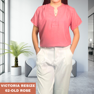 VICTORIA RESIZE BLOUSE 0062 - PLAIN OLD ROSE