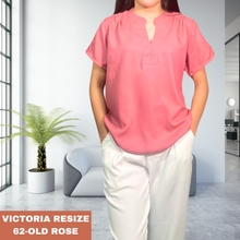 Load image into Gallery viewer, VICTORIA RESIZE BLOUSE 0062 - PLAIN OLD ROSE