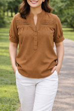 Load image into Gallery viewer, LAURA BLOUSE 0004  - PLAIN RUST