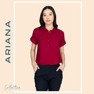 ARIANA BLOUSE 0001 - PLAIN MAROON