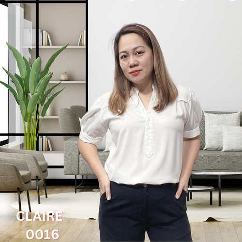 CLAIRE BLOUSE 0016 - PLAIN WHITE