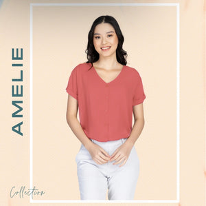 AMELIE BLOUSE 0005 - PLAIN OLD ROSE