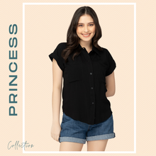 Load image into Gallery viewer, PRINCESS BLOUSE 0014 - PLAIN BLACK