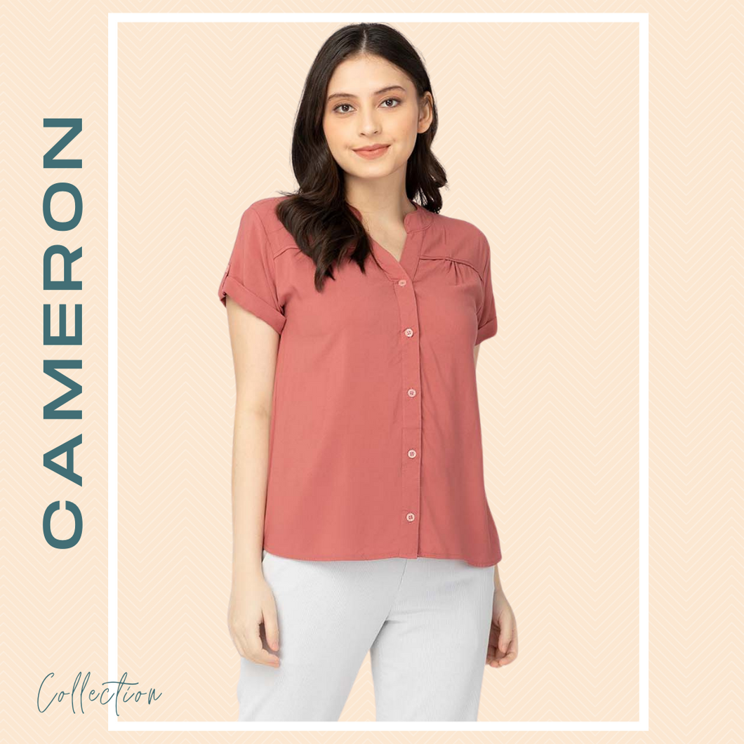 CAMERON BLOUSE 0018 - PLAIN OLD ROSE