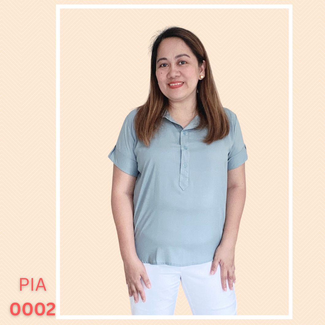 PIA BLOUSE 0002 - TEAL