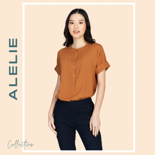 Load image into Gallery viewer, ALELIE BLOUSE 0003 -  PLAIN RUST BROWN